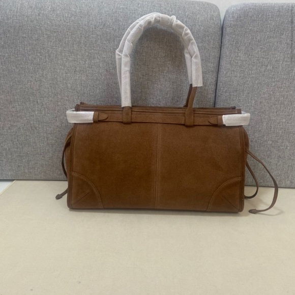Brown Prada Suede Designer Handbag - Picture 2 of 7